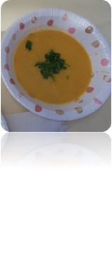 Sopa - Creme de cenoura com coentros